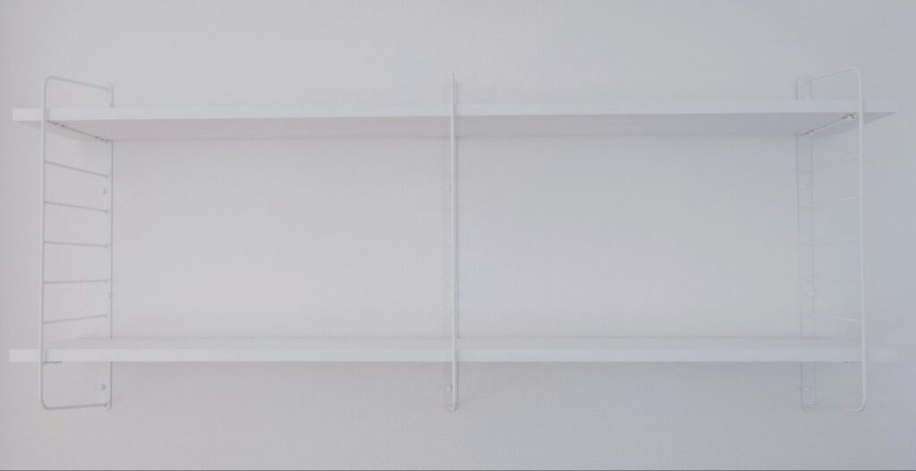 飾り棚を壁に設置したときのイメージ